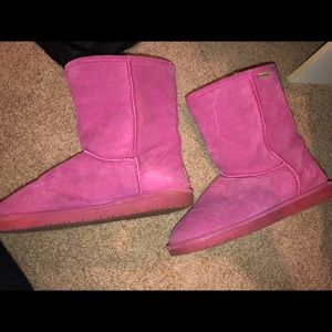 Bear paw pink boots